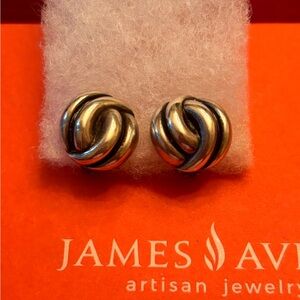 retired James Avery silver woven earrings
